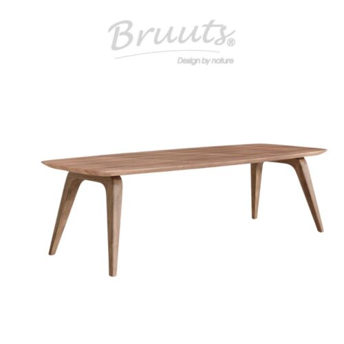 Deens Ovaal Verjongde Rand - Matt Lacquer - Penpoot Hout - Elmwood