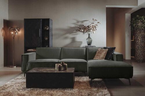 2,5-zits Loungebank Leeds - Groen (Lounge Rechts) - Afbeelding 2