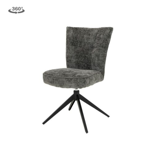 Draaibare Eetkamerstoel Bardi - Charcoal