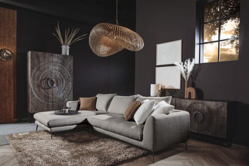 2,5-zits Loungebank Nottingham - Grijs (Lounge Links) - Afbeelding 2