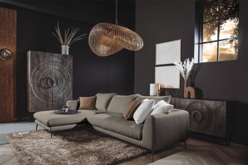 2,5-zits Loungebank Nottingham - Taupe (Lounge Links) - Afbeelding 2