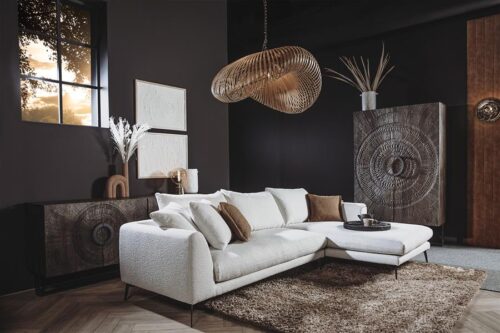 2,5-zits Loungebank Nottingham - Ivory (Lounge Rechts) - Afbeelding 2