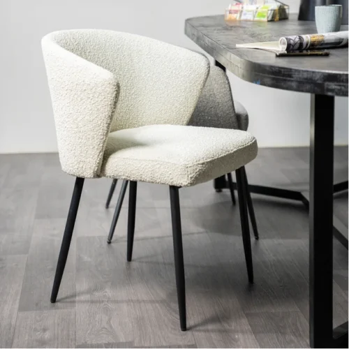 Stoel Santos Bouclé - Beige - Afbeelding 27