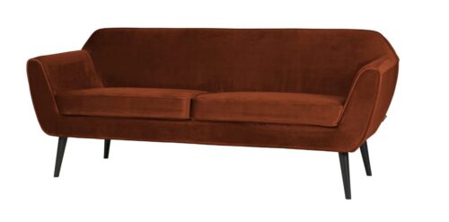 Rocco sofa 187 cm fluweel roest