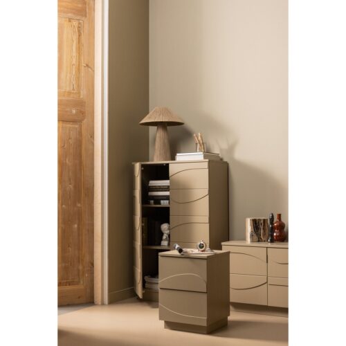 Opbergkast Teo 116 x 72cm, kleur Mud - Afbeelding 2