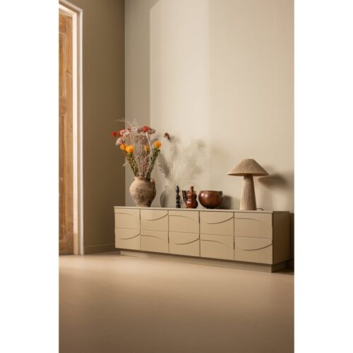 TV-meubel Teo Grenenhout 180cm - Mud - Afbeelding 2