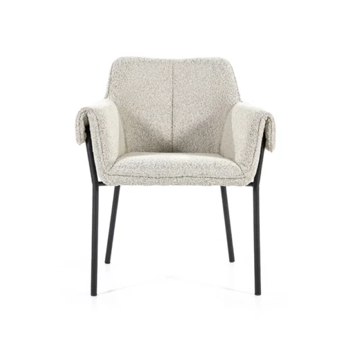 Fauteuil Tony Bouclé - Beige (showroom model) - Afbeelding 20