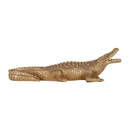 Krokodil deco object klein (Gold) - Afbeelding 2