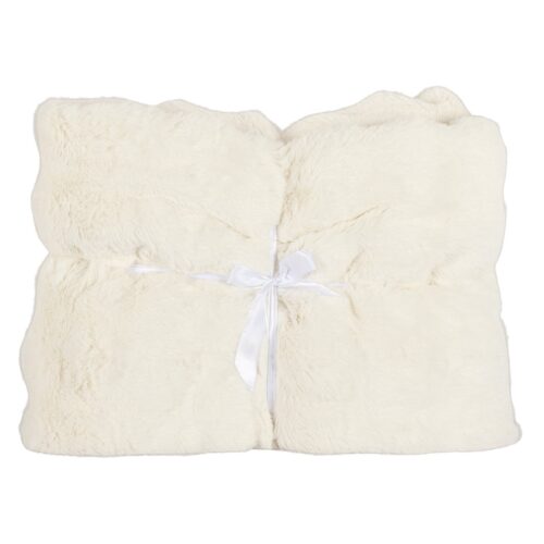 Plaid Nassim Furry kleur Wit - Afbeelding 2