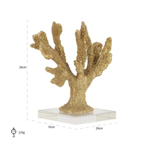 Faux Koraal Mette kleur Goud - Afbeelding 4