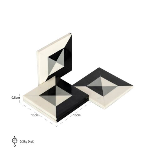 Onderzetter Louel Resin Set van 4 stuks - Afbeelding 3