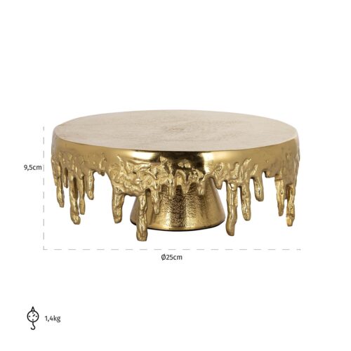 Etagère Carmona 25cm kleur Goud - Afbeelding 3