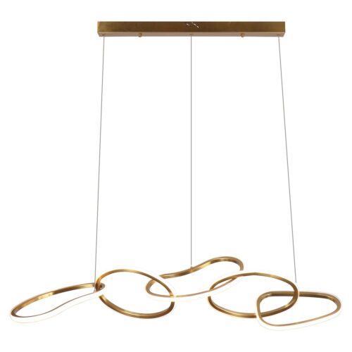 Hanglamp Flyn LED 125cm kleur Brushed Gold