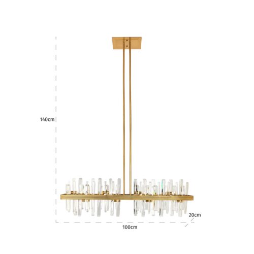 Hanglamp Briget Crystal 8-lamps - Afbeelding 4