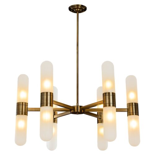 Hanglamp Tricon Glas kleur Brons