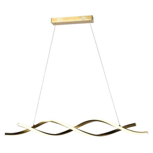 Hanglamp Lorine 100cm kleur Brushed Gold