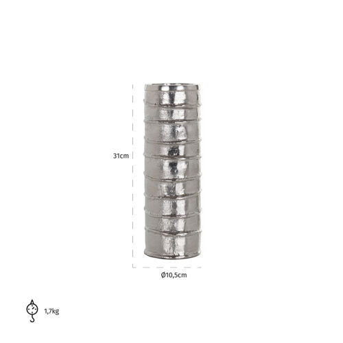 Kandelaar Linde kleur Zilver - Afbeelding 2