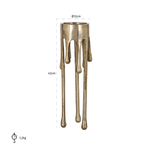 Kandelaar Lorin kleur Brushed Gold - Afbeelding 2