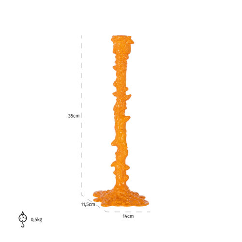Kandelaar Cyan kleur Oranje - Afbeelding 2