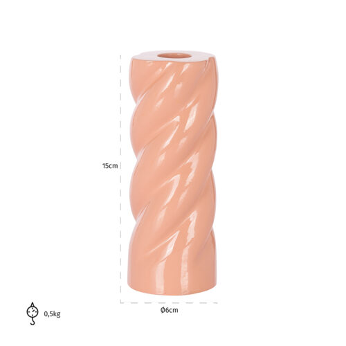 Kandelaar Suzy kleur Roze - Afbeelding 2