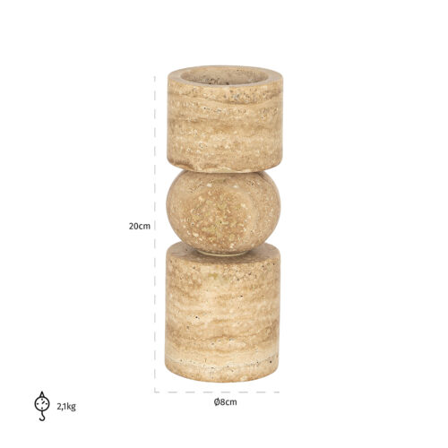 Kandelaar Alaina 20cm hoog - Afbeelding 2