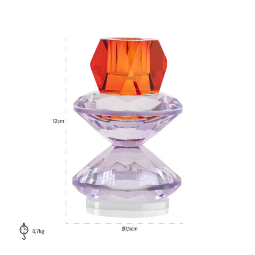 Kandelaar Yalena Glas - Afbeelding 3