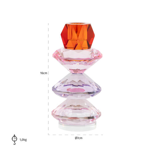 Kandelaar Yalena Glas - Afbeelding 3