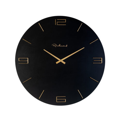 Klok Byram 60cm kleur Zwart/Brass - Afbeelding 2