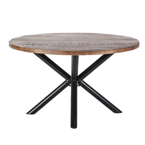 Ronde Eettafel Oscar mangohout met kruispoot Naturel 150cm - Afbeelding 26