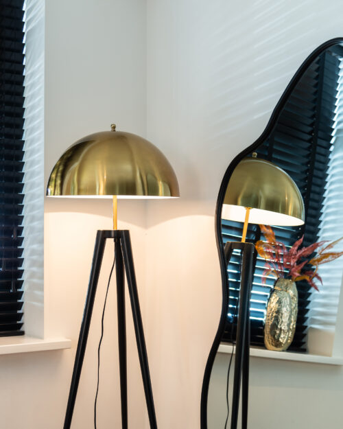 Organische Spiegel Alton 183 x 85cm kleur Brushed Gold - Afbeelding 4