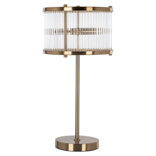 Tafellamp Loiza 64cm hoog kleur Brushed Gold