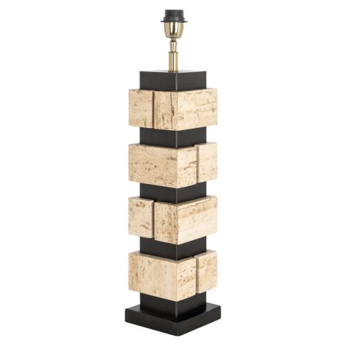 Tafellamp Madiq Travertin 65cm hoog