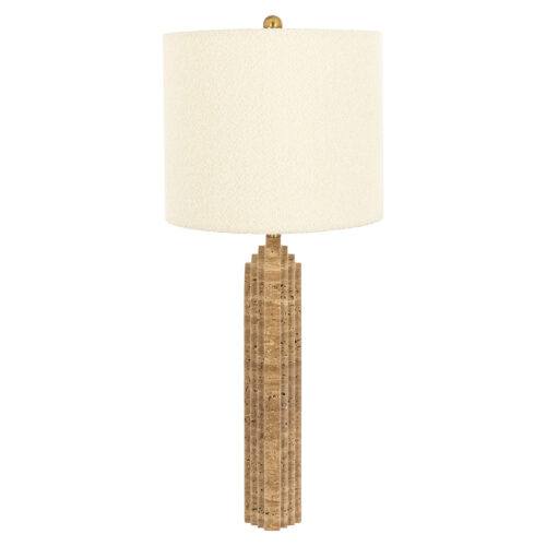 Tafellamp Nila Marmer en Bouclé - Afbeelding 3