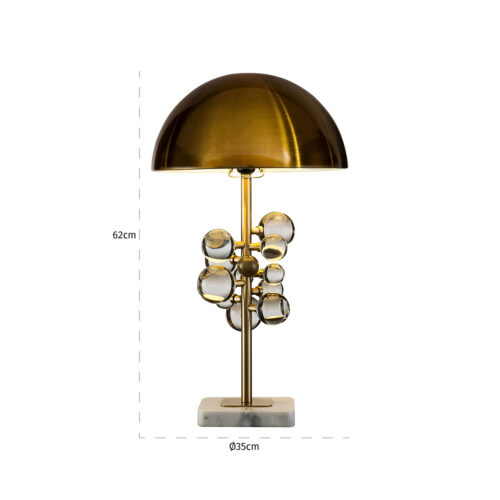 Tafellamp Bela 62cm kleur Brons - Afbeelding 2
