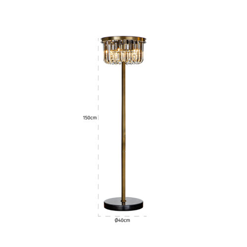 Vloerlamp Dagmar 150cm - Afbeelding 2