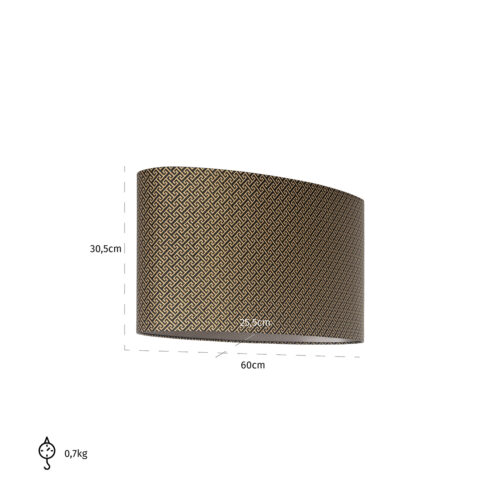 Lampenkap Geo kleur Zwart/Goud - Afbeelding 4