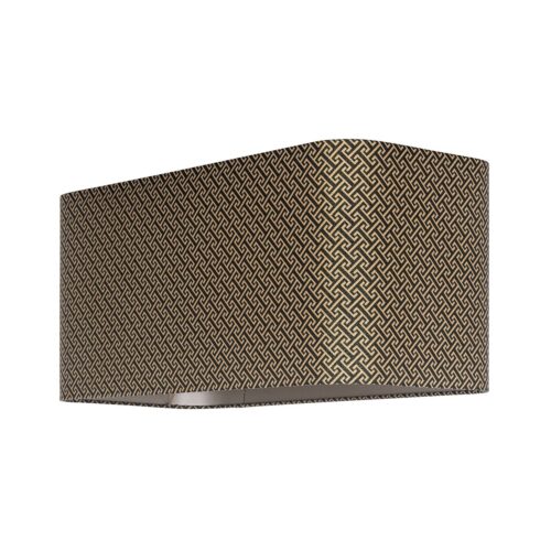 Lampenkap Geo kleur Zwart/Goud
