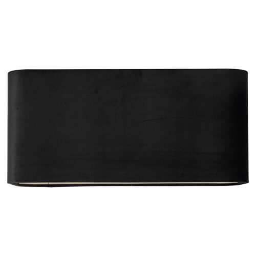 Lampenkap Maddy black velvet, rechthoekig (Black) - Afbeelding 3