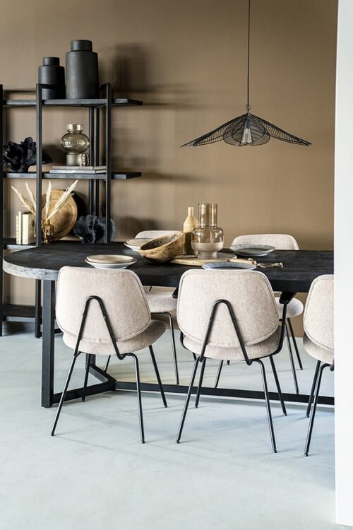 Stoel Lynn met armleuning - Beige - Afbeelding 29