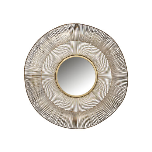 Ronde Spiegel Aliza kleur Brushed Gold - Afbeelding 2
