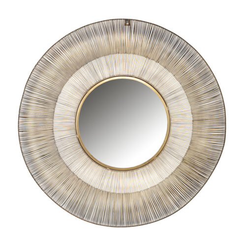 Ronde Spiegel Aliza kleur Brushed Gold - Afbeelding 2