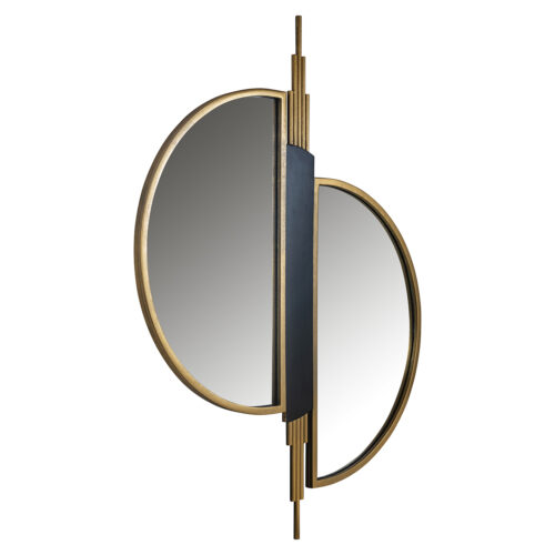 Spiegel Adelyn 107 x 85cm kleur Brushed Gold - Afbeelding 2