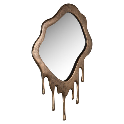 Spiegel Drops 74 x 56cm kleur Brushed Gold - Afbeelding 2