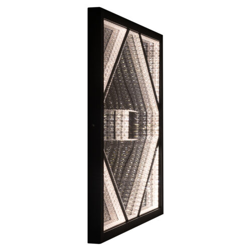 Wandlamp Fayen Crystal 60 x 60cm kleur Zwart - Afbeelding 2