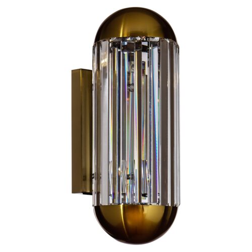 Wandlamp Anja Crystal kleur Brons