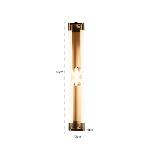 Wandlamp Lysa kleur Brushed Gold - Afbeelding 3