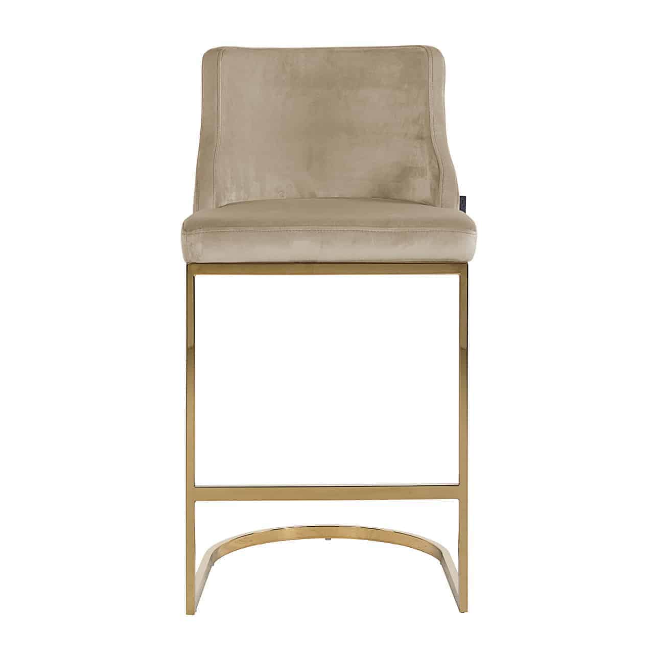 Barstoel Bolton Velvet - zithoogte 75cm - Afbeelding 4