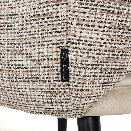 Eetkamerstoel Giovanna Velvet en stof kleur Khaki/Rose - Afbeelding 6