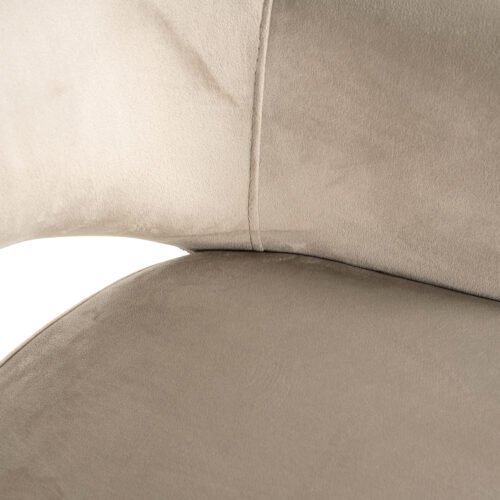 Eetkamerstoel Giovanna Velvet en stof kleur Khaki/Rose - Afbeelding 7