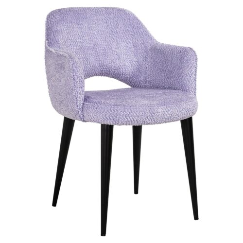 Eetkamerstoel Giovanna Chenille kleur Lavender